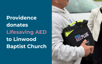 Providence Medical Center Donates Lifesaving AED to Linwood Baptist Church